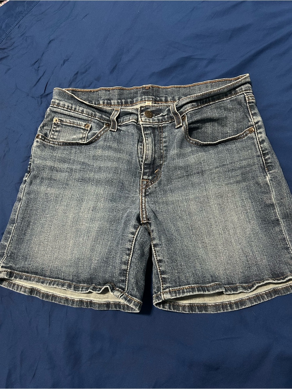 Classic Denim Jean Shorts - Blue